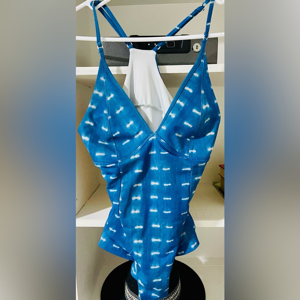 SEEA Women's Felina Indigo V-Neck One Piece Swimsuit